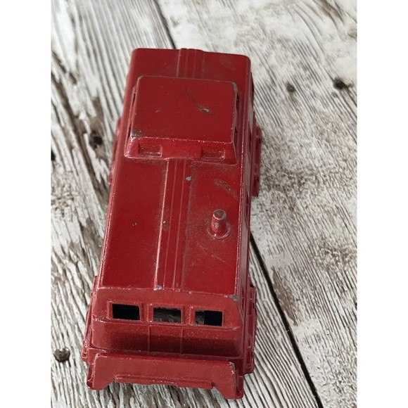 Vintage Midgetoy Rockford Ill Metal Red Caboose Train Car 3" Made in USA - Picture 11 of 16